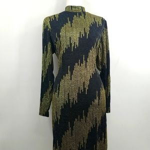 AS Black & Gold Sequin Dress SZ:14/16